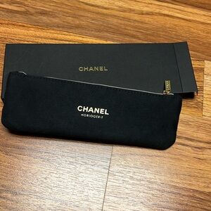 Chanel velvet pencil pouch